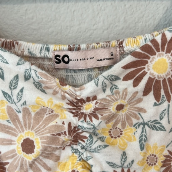 SO Jr Girls Floral Top -  S - Picture 2 of 6